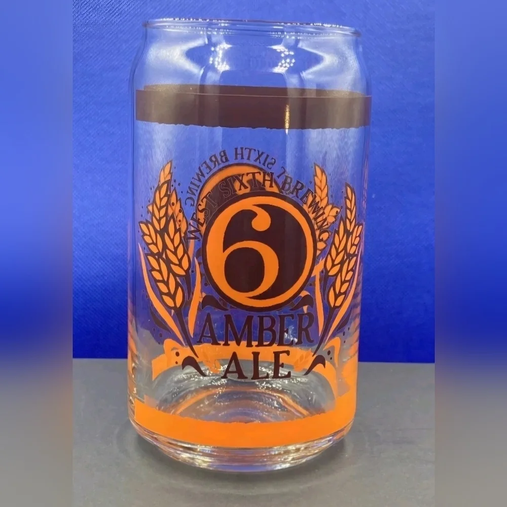 West Sixth Brewing | Amber Ale & Mecican Style Lager Beer Glasses | Set Of 4 - Picture 8 of 15